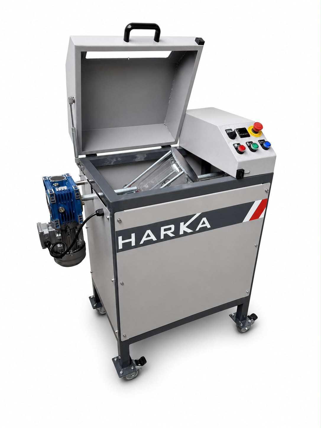 Equipamento industrial Harka com sistema de movimentação e painel de controle — foto 1